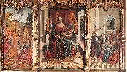 GALLEGO, Fernando Triptych of St Catherine  dfg Spain oil painting artist